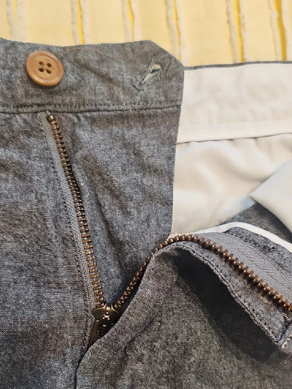 J. Crew Men's Gray Chino Shorts - Heathered Gray